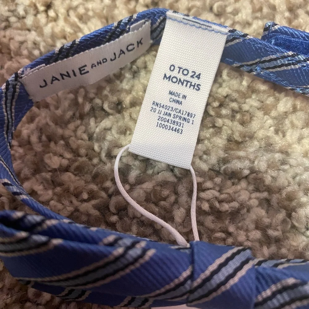 Janie and Jack Navy and White Kids 0 to 24 months Bow Tie
